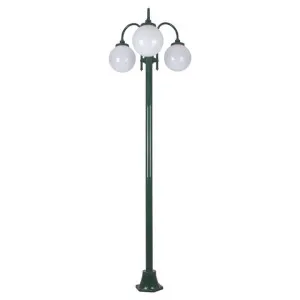 Lisbon Italian Made IP43 Exterior Down Post Light, 3 Light, Style A, 238cm, Green by Domus Lighting, a Lanterns for sale on Style Sourcebook