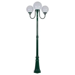 Lisbon Italian Made IP43 Exterior Up Post Light, 3 Light, Style A, 225cm, Green by Domus Lighting, a Lanterns for sale on Style Sourcebook