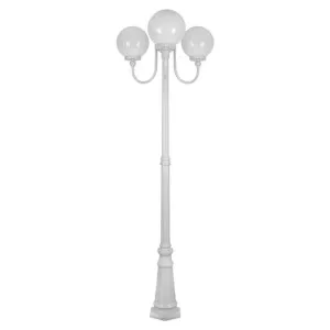 Lisbon Italian Made IP43 Exterior Up Post Light, 3 Light, Style A, 225cm, White by Domus Lighting, a Lanterns for sale on Style Sourcebook