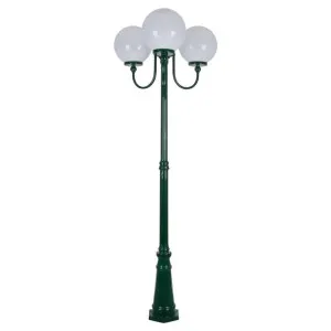 Lisbon Italian Made IP43 Exterior Up Post Light, 3 Light, Style B, 225cm, Green by Domus Lighting, a Lanterns for sale on Style Sourcebook