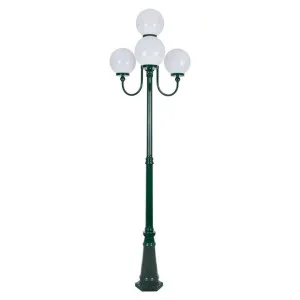 Lisbon Italian Made IP44 Exterior Up Post Light, 4 Light, Style A, 250cm, Green by Domus Lighting, a Lanterns for sale on Style Sourcebook