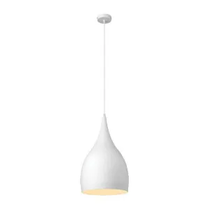Jade Metal Pendant Light, Large, White by Domus Lighting, a Pendant Lighting for sale on Style Sourcebook