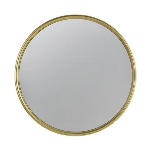 Hannes Iron Frame Round Convex Wall Mirror, 26.5cm by Diaz Design, a Mirrors for sale on Style Sourcebook