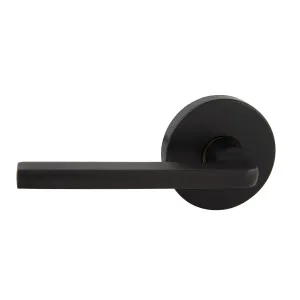 Avant with QuickFix Alba Passage Lever Set in Matte Black by Gainsborough, a Door Hardware for sale on Style Sourcebook