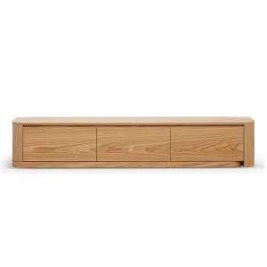 Amourin Wooden Extendable 3 Drawer TV Unit, 200-370cm, Natural by Conception Living, a Entertainment Units & TV Stands for sale on Style Sourcebook