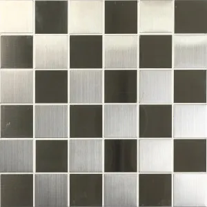 Metal Silver Mosaic by Beaumont Tiles, a Brick Look Tiles for sale on Style Sourcebook