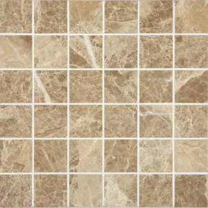 Light Emperador Polished Mosaic by Beaumont Tiles, a Brick Look Tiles for sale on Style Sourcebook