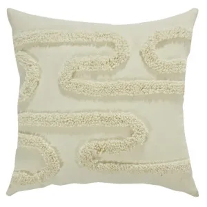 Sante Fe Cushion Cotton Wool Natural - 50cm x 50cm by James Lane, a Cushions, Decorative Pillows for sale on Style Sourcebook