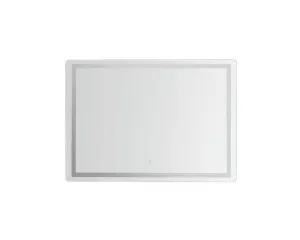 Round Rectangle Wall Mirror with LED Light 100cm x 70cm by Luxe Mirrors, a Mirrors for sale on Style Sourcebook