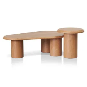 Grenaa Wooden Nested Coffee & Side Table Set, 100/43cm, Natural by Conception Living, a Coffee Table for sale on Style Sourcebook