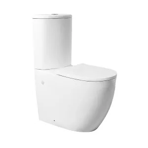 Alegra Rimless Extra Height Back To Wall Suite S&P Gloss White by decina, a Toilets & Bidets for sale on Style Sourcebook