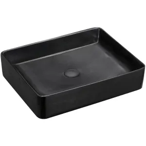 Luciana Vessel Basin NTH Ceramic 510X405 Matte Black by Fienza, a Basins for sale on Style Sourcebook