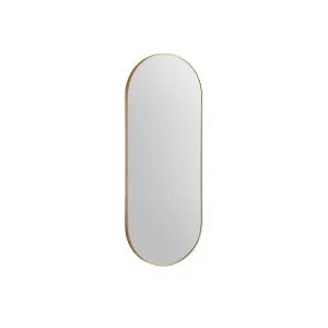 Modern Oblong Framed Mirror 460X1210 Brushed Brass by Remer, a Vanity Mirrors for sale on Style Sourcebook