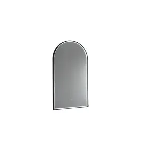 Arch LED Mirror 500X900 Matte Black by Remer, a Vanity Mirrors for sale on Style Sourcebook
