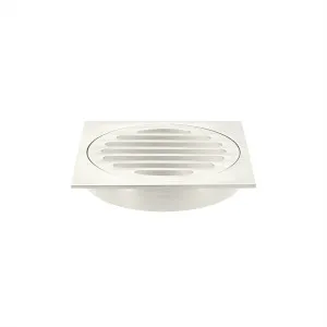 Grate Brushed Nickel Square 110x110x100mm by Meir, a Shower Grates & Drains for sale on Style Sourcebook