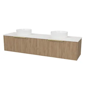 Elwood Vanity Wall Hung 1800 Double WG Basins SilkSurface AC Top by Timberline, a Vanities for sale on Style Sourcebook