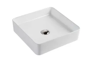Carina Vessel Basin NTH Ceramic 405X405 Gloss White by decina, a Basins for sale on Style Sourcebook
