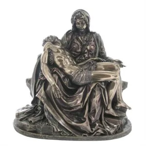 Veronese Cold Cast Bronze Coated Figurine, Michelangelo's Pieta, Small by Veronese, a Statues & Ornaments for sale on Style Sourcebook