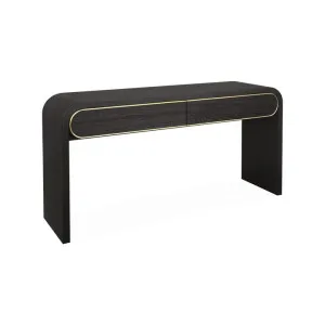 Boran 1.5m Console Table - Textured Espresso Black by Interior Secrets - AfterPay Available by Interior Secrets, a Console Table for sale on Style Sourcebook