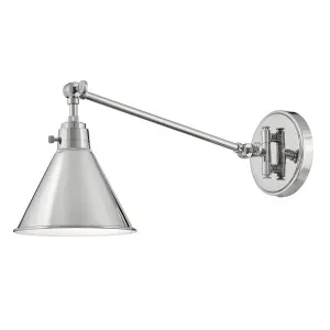 Hinkley Vintage Small Swing Adjustable Wall Sconce (E27) Polished Nickel by Hinkley, a Spotlights for sale on Style Sourcebook