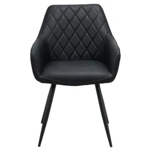 Planck Faux Leather Dining Chair, Black by Viterbo Modern Furniture, a Dining Chairs for sale on Style Sourcebook