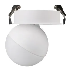 Moon Aluminium Dimmabe LED Recessed Spotlight, Opal Fascia, CCT, White by Domus Lighting, a Spotlights for sale on Style Sourcebook