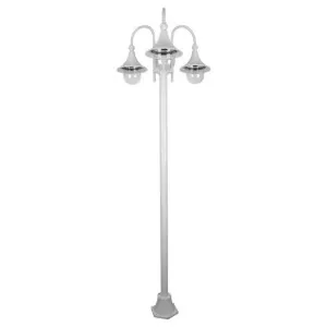 Monaco Italian Made IP43 Exterior Post Light, 3 Light, 238cm, White by Domus Lighting, a Lanterns for sale on Style Sourcebook