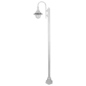 Monaco Italian Made IP43 Exterior Post Light, 1 Light, 238cm, White by Domus Lighting, a Lanterns for sale on Style Sourcebook