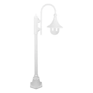 Monaco Italian Made IP43 Exterior Post Light, 1 Light, 140cm, White by Domus Lighting, a Lanterns for sale on Style Sourcebook