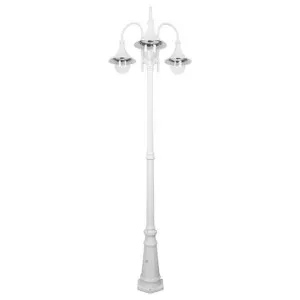 Monaco Italian Made IP43 Exterior Post Light, 3 Light, 240cm, White by Domus Lighting, a Lanterns for sale on Style Sourcebook