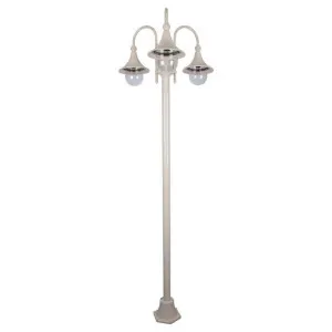 Monaco Italian Made IP43 Exterior Post Light, 3 Light, 238cm, Beige by Domus Lighting, a Lanterns for sale on Style Sourcebook