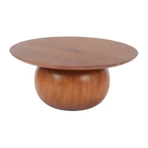 Reno Timber Round Coffee Table, 80cm by Coast To Coast Home, a Coffee Table for sale on Style Sourcebook