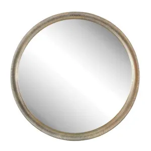 Soho Metal Frame Round Wall Mirror, 87cm by Coast To Coast Home, a Mirrors for sale on Style Sourcebook