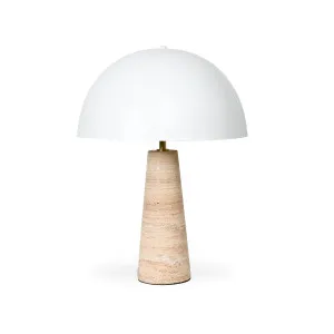 Mila Table Lamp - Sandstone - White Shade by Darcy & Duke, a Table & Bedside Lamps for sale on Style Sourcebook