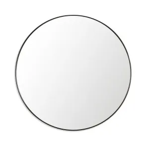 Gatsby Mirror Round - Black Metal by Darcy & Duke, a Mirrors for sale on Style Sourcebook
