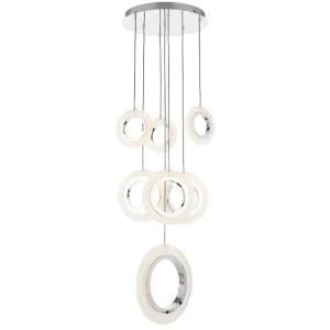 Luna 7 Ring LED Cluster Pendant Light, CCT by Telbix, a Pendant Lighting for sale on Style Sourcebook