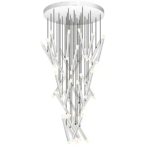 Milazo LED Cluster Pendant Light, 3000K, Chrome by Telbix, a Pendant Lighting for sale on Style Sourcebook