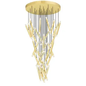 Milazo LED Cluster Pendant Light, 3000K, Gold by Telbix, a Pendant Lighting for sale on Style Sourcebook