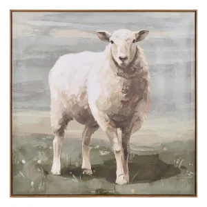 Little Lamb Box Framed Canvas in 80 x 80cm by OzDesignFurniture, a Prints for sale on Style Sourcebook