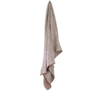 Noah Throw - Nutmeg/Off White by Eadie Lifestyle, a Throws for sale on Style Sourcebook