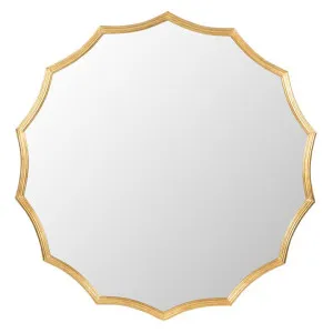 Minyama Iron Frame Scalloped Wall Mirror, 101cm by Diaz Design, a Mirrors for sale on Style Sourcebook