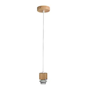Parti Pendant Light Cord Suspension, E27, Natural / White by Oriel Lighting, a Pendant Lighting for sale on Style Sourcebook