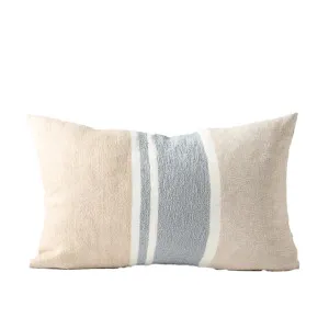 Magnus Linen Cushion - Natural/Blue by Eadie Lifestyle, a Cushions, Decorative Pillows for sale on Style Sourcebook