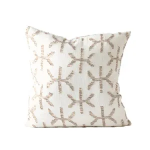 Eros Linen Cushion - Off White/Nutmeg by Eadie Lifestyle, a Cushions, Decorative Pillows for sale on Style Sourcebook