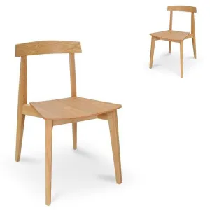 Set of 2 - Jira Wood Dining Chair - Natural by Interior Secrets - AfterPay Available by Interior Secrets, a Dining Chairs for sale on Style Sourcebook