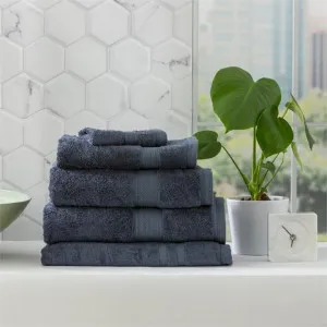 Renee Taylor Stella 5 Piece Indigo Towel Pack by null, a Towels & Washcloths for sale on Style Sourcebook