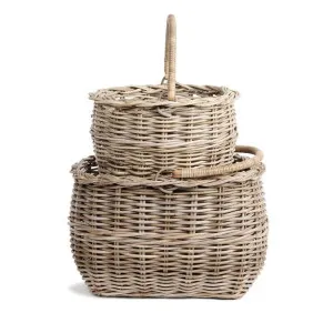 Mulberry 2 Piece Cane Carry Basket Set by Wicka, a Baskets & Boxes for sale on Style Sourcebook