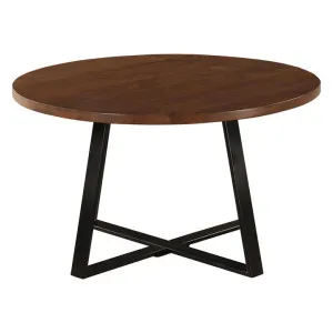Anu Mango Wood & Metal Round Coffee Table, 80cm by Fobbio Home, a Coffee Table for sale on Style Sourcebook