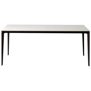 BK Ciandre Innovation S Commercial Grade Porcelain Top Dining Table, 140cm, White / Bronze by BKC, a Dining Tables for sale on Style Sourcebook