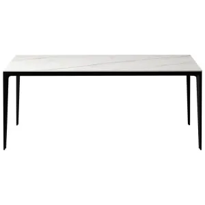 BK Ciandre Innovation S Commercial Grade Porcelain Top Dining Table, 140cm, Calacatta / Black by BKC, a Dining Tables for sale on Style Sourcebook